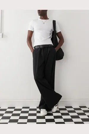 Weekday Jimi low waist baggy fit tailored pants in