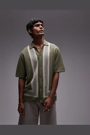 Rhythm Loma knitted short sleeve shirt in