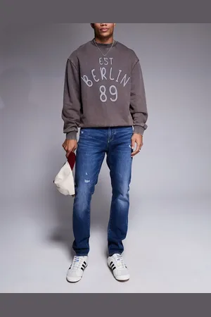 Armani Exchange Skinny jeans in mid wash blue