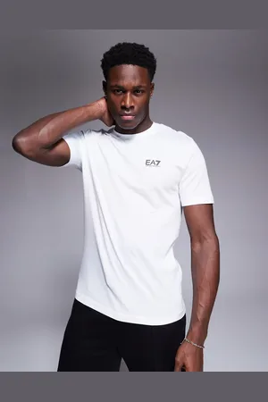 EA7 Armani crew neck logo t-shirt in white