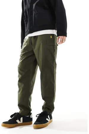 Ralph Lauren Gold icon logo ripstop cargo pants in