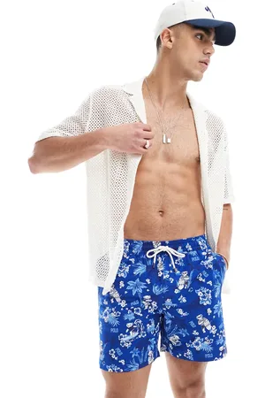 Ralph Lauren Traveler hibiscus bear print swim shorts in