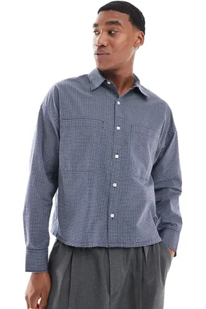 Pull&Bear Checked long sleeve shirt in