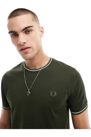 Fred Perry Twin tipped t-shirt in khaki