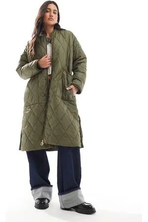 Barbour Re-engineered Rhea quilted jacket in deep olive-Green