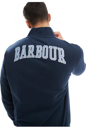Barbour Skipton collegiate back logo half-zip sweatshirt in