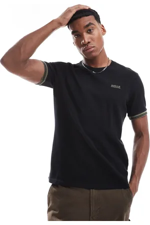 Barbour Spencer textured tipped t-shirt in