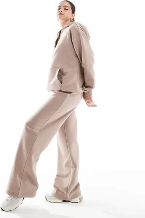 Cotton On Cotton On classic fleece wide leg sweatpants in (part of a set)-Neutral
