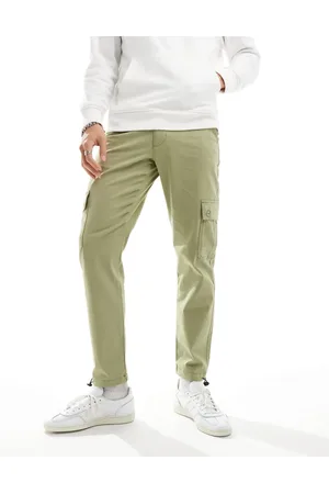 ASOS Tapered cargo pants in sage