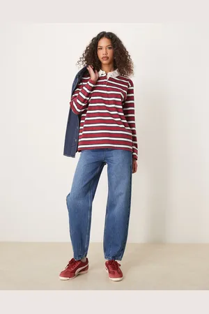 ASOS Tapered high rise slim jeans