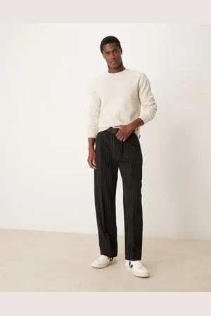 Calvin Klein Two tone knit jumper in beige-Neutral