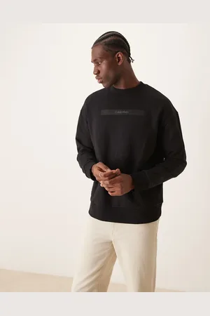 Calvin Klein Embroidered logo sweatshirt in black