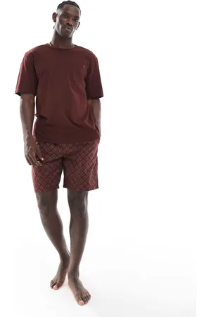 Calvin Klein CK Established sleep short set in