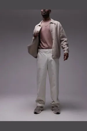 ARKET Canvas loose pants in white