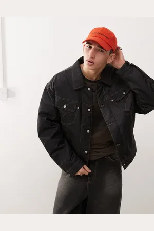 COLLUSION Contrast stitch bomber jacket in