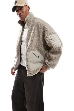 Barbour Weardale fleece jacket in beige-Neutral