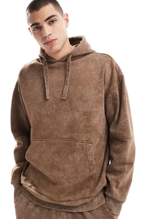 Another Influence Acid wash hoodie in brown
