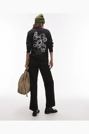 Carhartt Long sleeve linked charms t-shirt in black