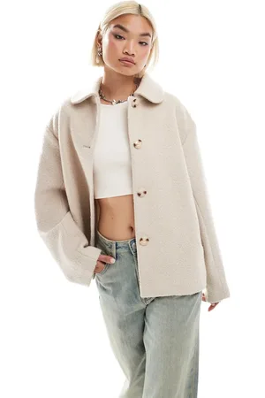 Monki Coat in -Neutral
