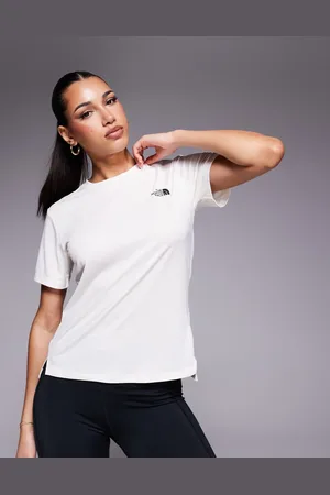 The North Face Training Flex logo t-shirt in off white