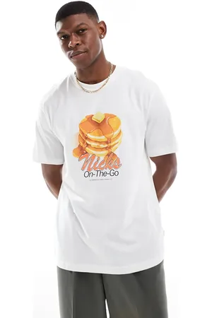 Only & Sons Oversized t-shirt with pancakes print in