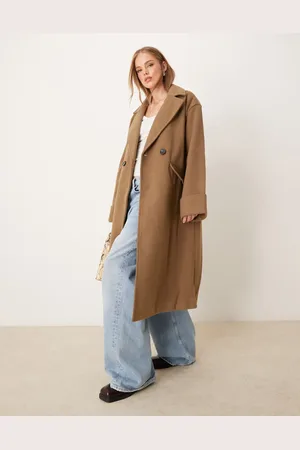 JDY Long coat with wool in