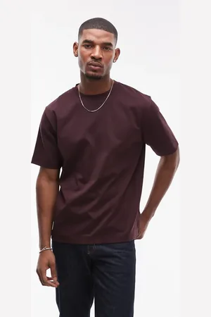 ARKET Heavy interlock jersey oversized t-shirt in -Red