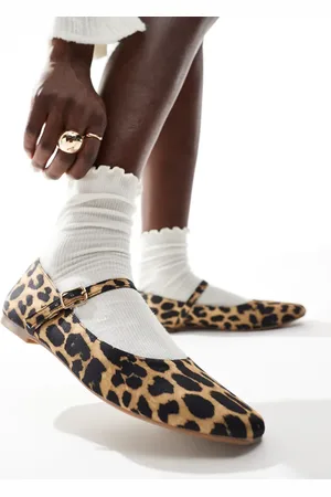 SEQWL Iris ballet shoes with bow in -Multi