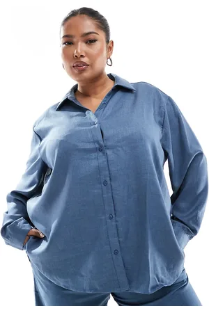 ONLY Long sleeve chambray shirt in (part of a set)