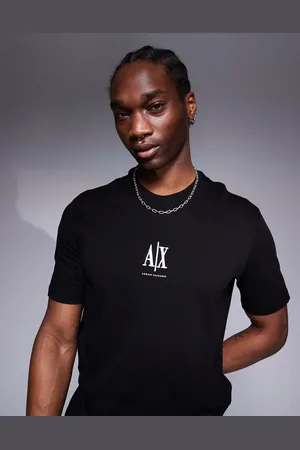 Armani Exchange Central logo t-shirt in