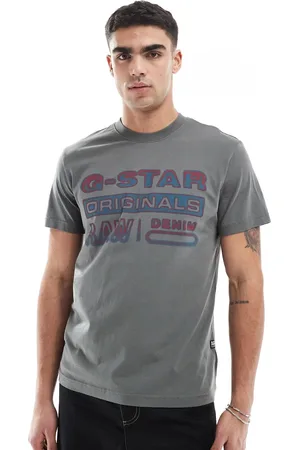 G-Star T-shirt in with gradient logo print