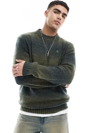 G-Star Gradient knitted jumper in dark and navy