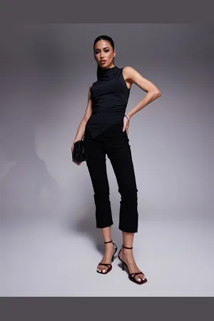 In The Style X Natalya Wright exclusive bengaline side split capri pants in