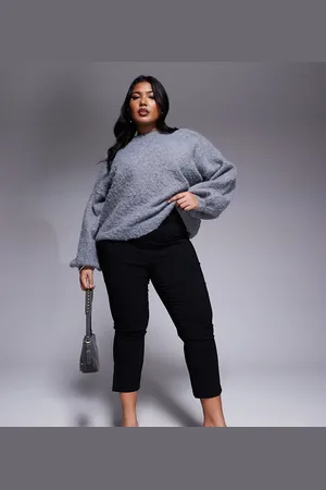 In The Style X Natalya Wright exclusive bengaline side split capri pants in