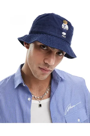 Ralph Lauren Heritage bear logo twill bucket hat in