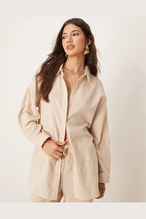 New Look Cotton slub shirt in (part of a set)-White
