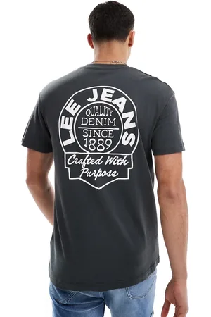 Lee Logo back print relaxed fit t-shirt in black