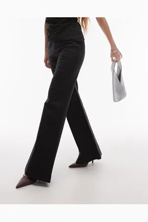 & OTHER STORIES High waist stretch flare leg pants with front seam in