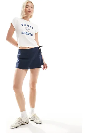 Hollister Linen wrap skort in
