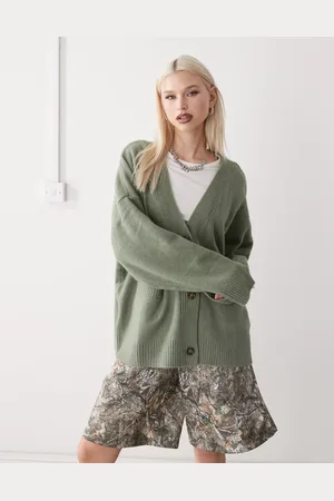 Monki Knit button front cardigan in