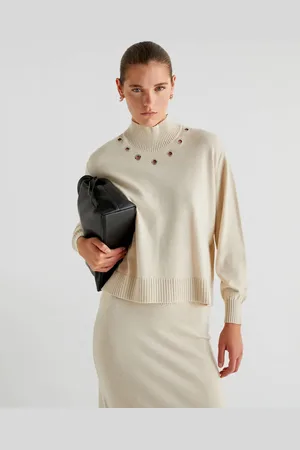 SCALPERS Eyelet set jumper in -White