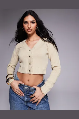 River Island Cropped cardigan in -Neutral