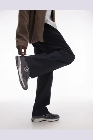 Topman Smart wide leg pleated pants in