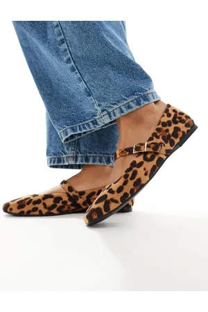 ASOS Lottie Mary Jane ballet flats in suedette-Multi