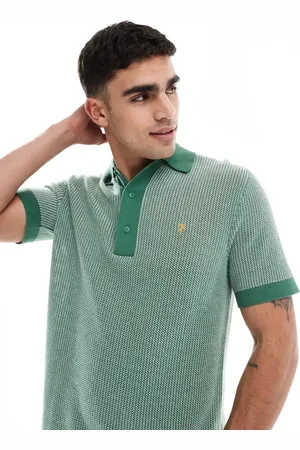 Farah Sandford knitted polo in