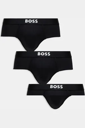 HUGO BOSS 3 pack front icon logo hipster briefs in