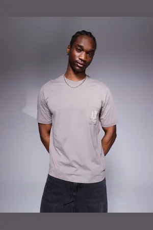 Armani Exchange Pocket logo t-shirt in brown