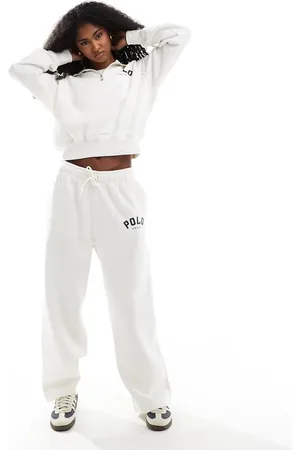 Ralph Lauren Wide leg trackies in off white (part of a set)