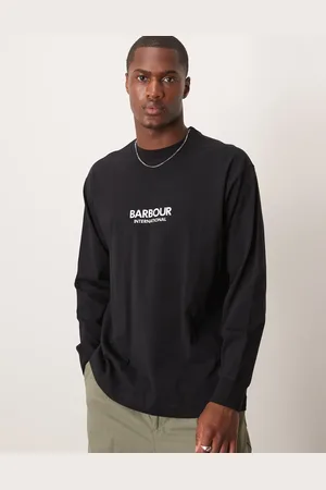 Barbour Long sleeve mapped print oversized t-shirt in