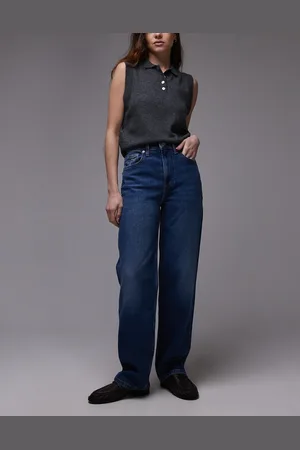 Tommy Hilfiger Layla slim straight jeans in dark wash-Blue